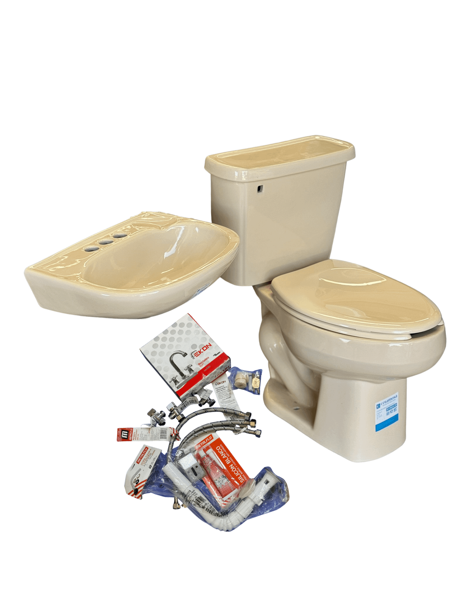 Paquete WC Alargado Marfil