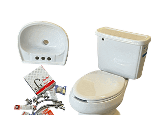 Paquete WC Alargado Blanco