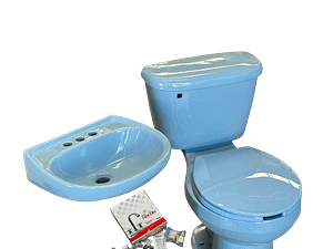 Paquete WC Redondo Azul