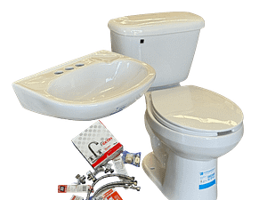 Paquete WC Redondo Blanco